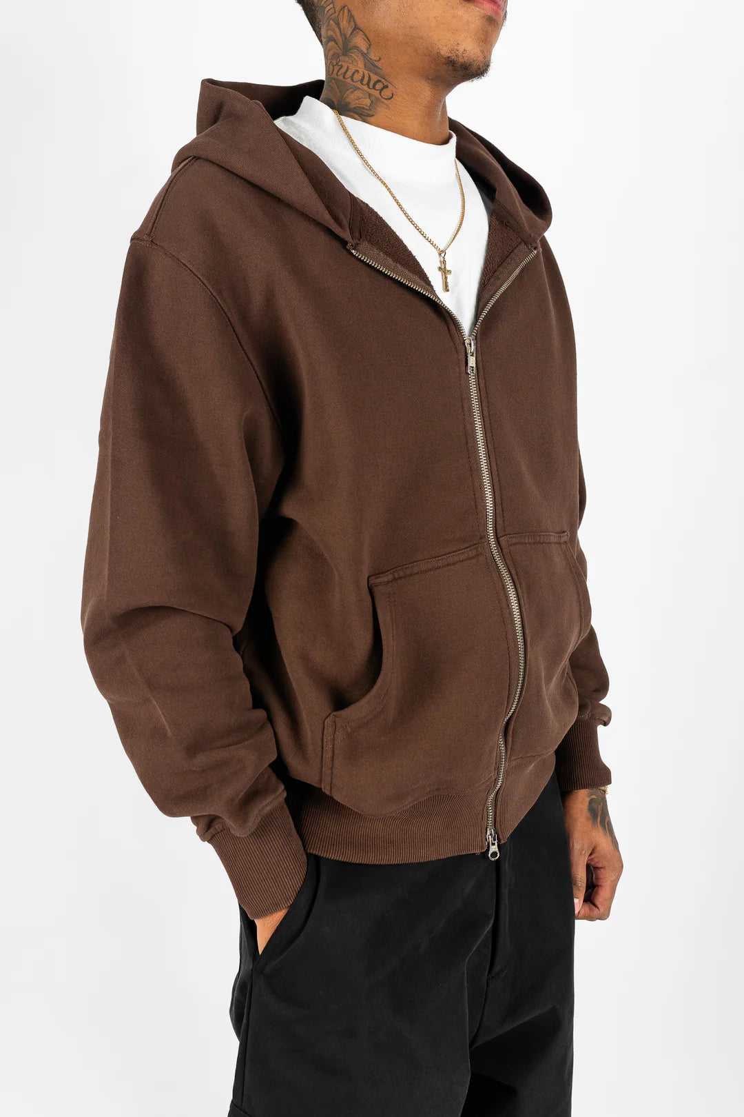 SHAKA WEAR GARMENT DYE ZIP UP FLEECE