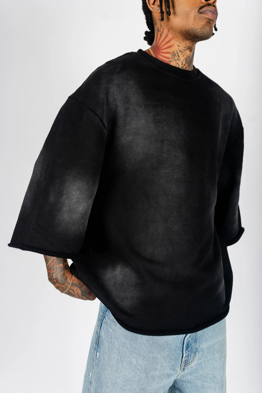 The Label Sun-Dried Cropped Crewneck