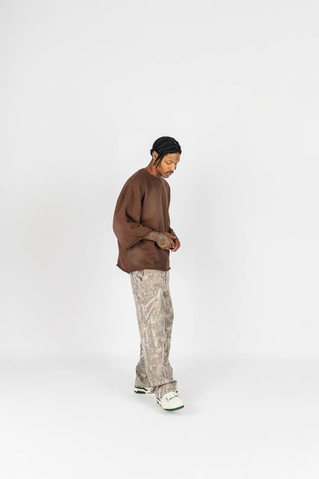 The Label Sun-Dried Cropped Crewneck