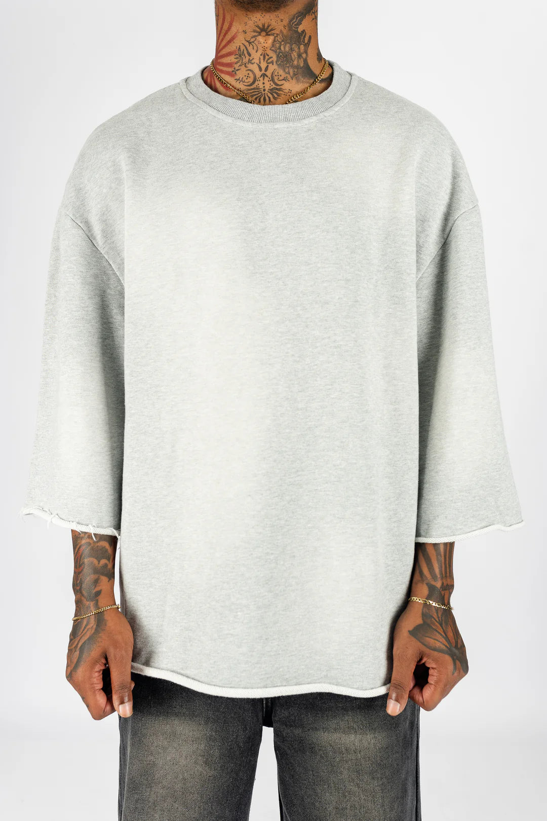 The Label Sun-Dried Cropped Crewneck