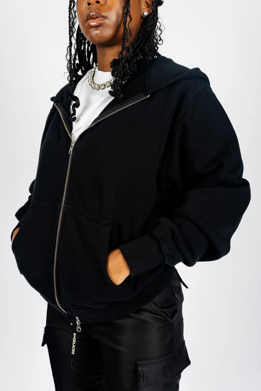 SHAKA WEAR GARMENT DYE ZIP UP FLEECE