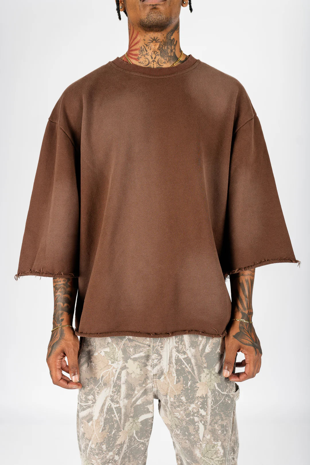 The Label Sun-Dried Cropped Crewneck